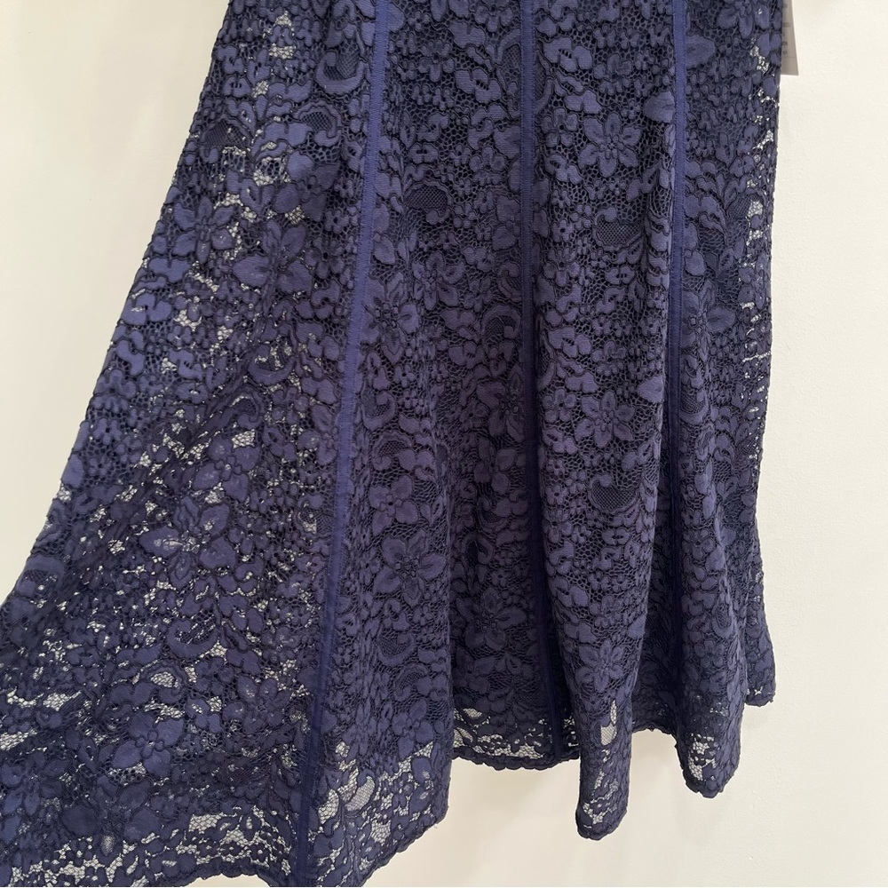 Teri Jon Rickie Freeman Balloon-Sleeve Floral Lace Cocktail Dress - Picture 9 of 16